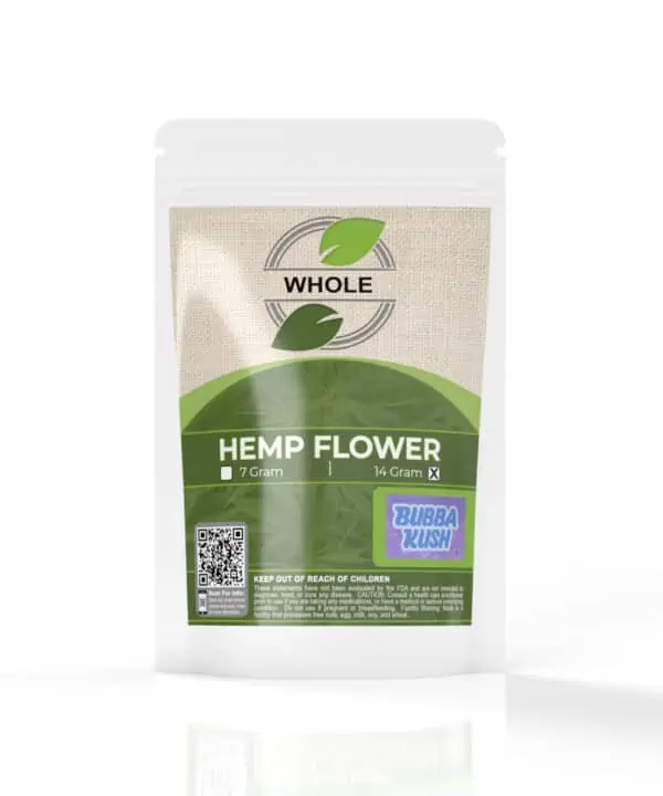WHOLE 14g Premium CBD Hemp Flower - Bubba Kush