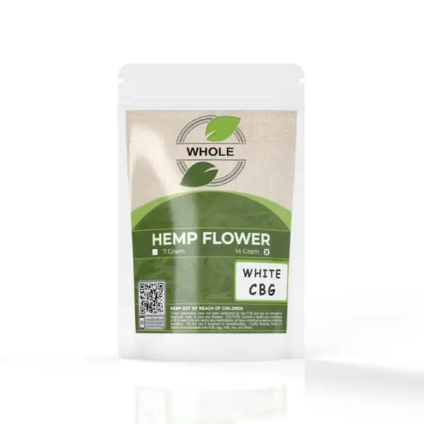 WHOLE 14g Premium CBG Hemp Flower - White CBG