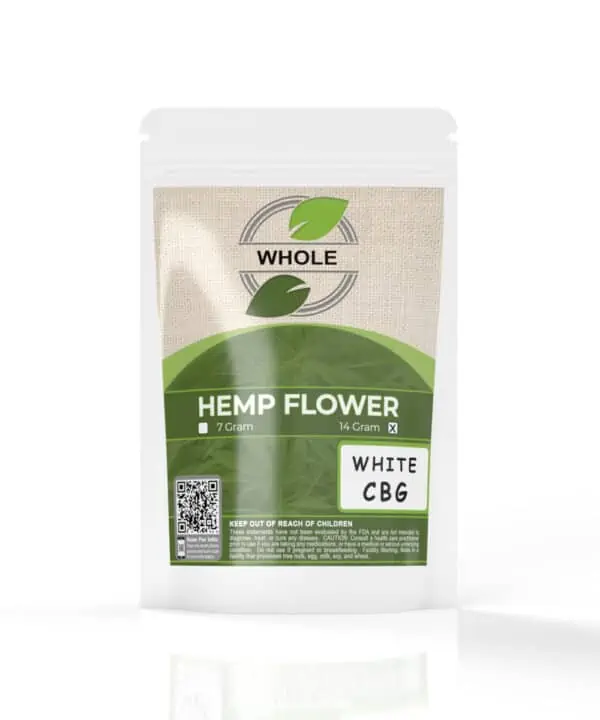 WHOLE 14g Premium CBG Hemp Flower - White CBG