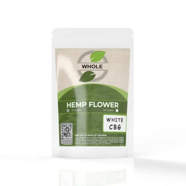 WHOLE 7g Premium CBG Hemp Flower - White CBG